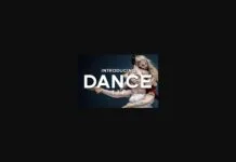 Dance Font Dance Font Poster 1