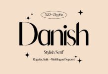 Danish Font Poster 1