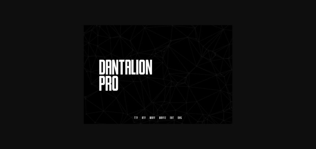 Dantalion Font Poster 3