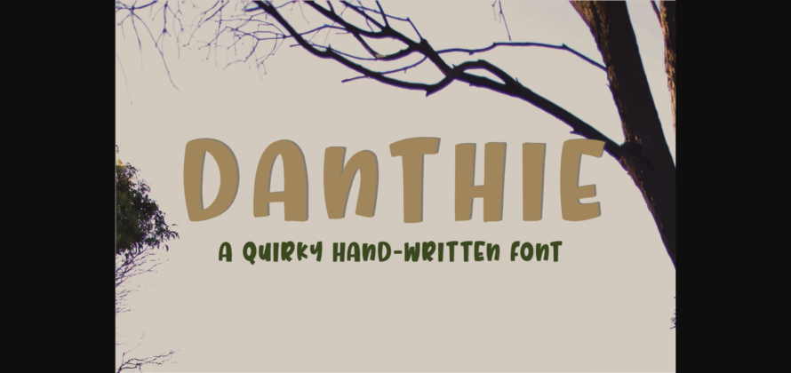 Danthie Font Poster 3