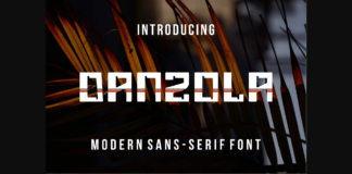 Danzola Font Poster 1