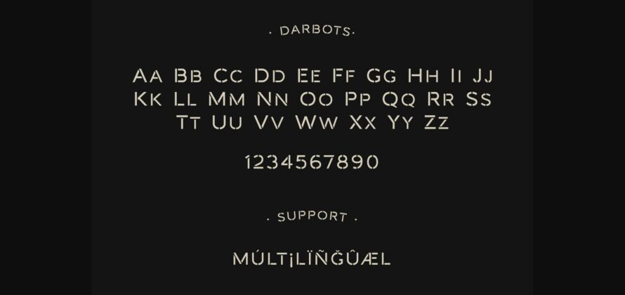 Darbots Font Poster 5