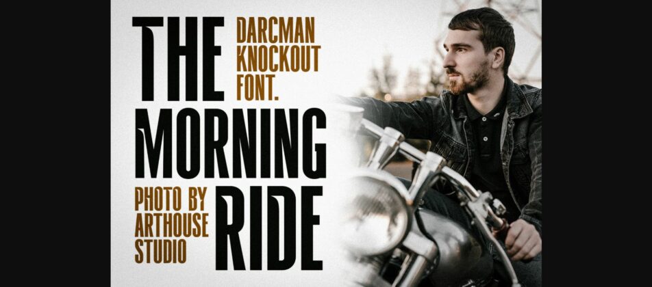 Darcman Knockout Font Poster 5