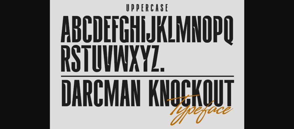 Darcman Knockout Font Poster 6