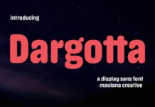 Dargotta Font Poster 1