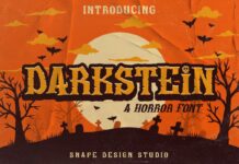 Darkstein Font Poster 1