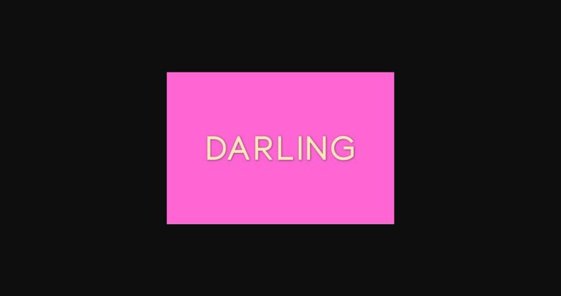 Darling Font Poster 3