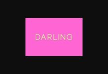 Darling Font Poster 1