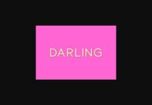 Darling Font Poster 1