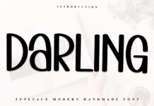 Darling Font Darling Font Poster 1