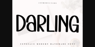 Darling Font Poster 1