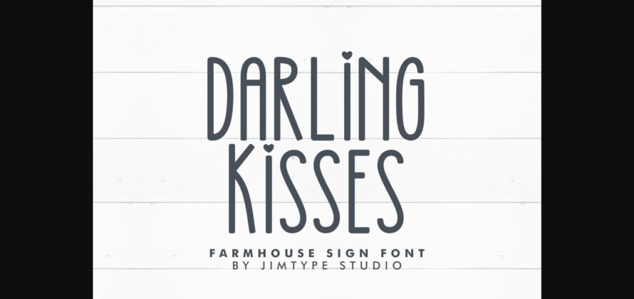 Darling Kisses Font Poster 3