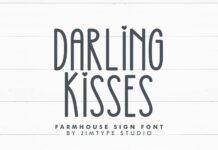 Darling Kisses Font Poster 1