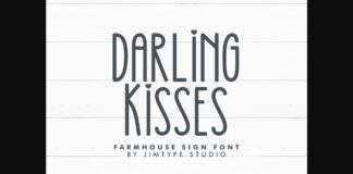 Darling Kisses Font Poster 1