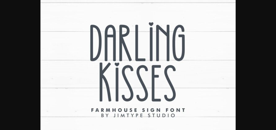 Darling Kisses Font Poster 1