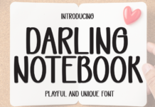 Darling Notebook Font Darling Notebook Font Poster 1