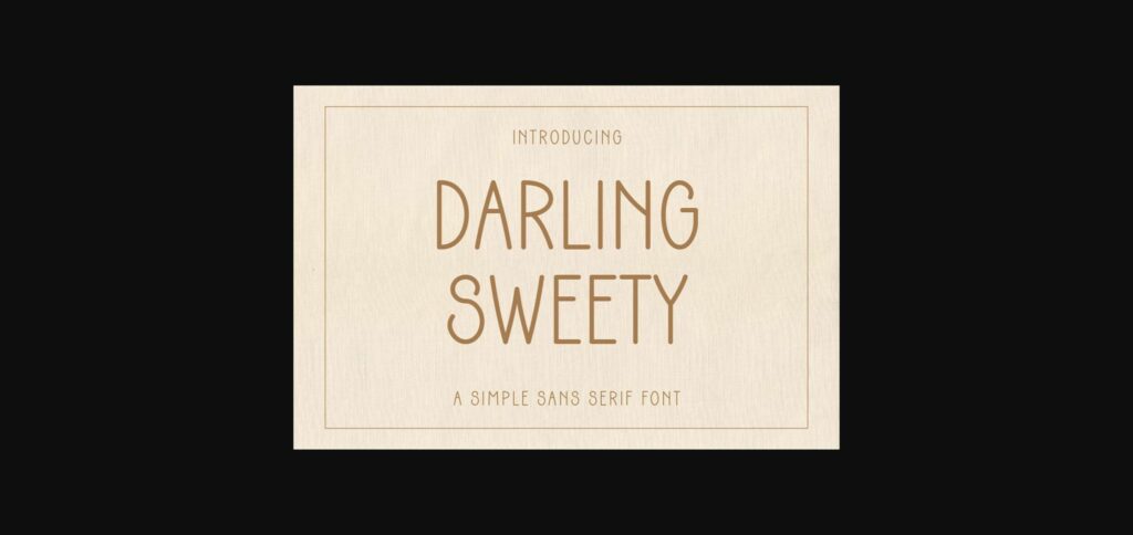 Darling Sweety Font Poster 3