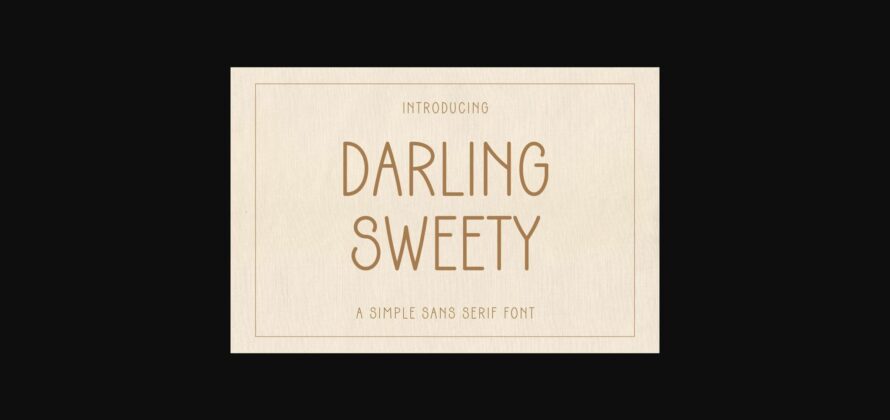 Darling Sweety Font Poster 3