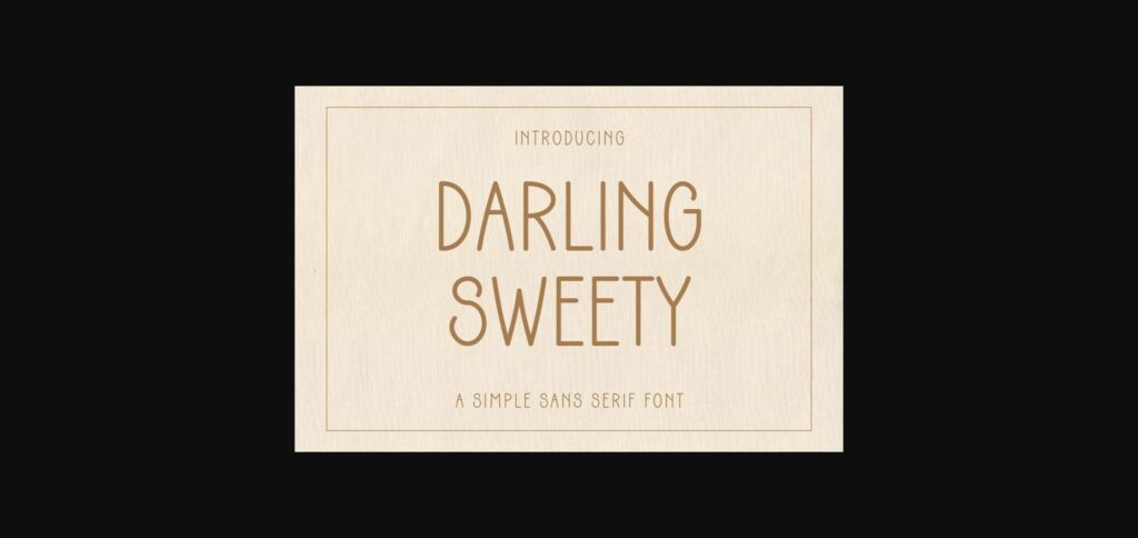 Darling Sweety Font Poster 1