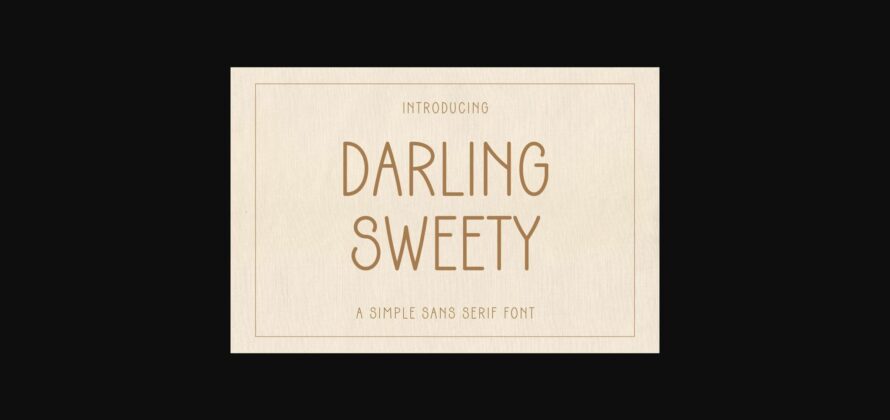Darling Sweety Font Poster 1