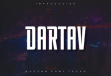 Dartav Font Dartav Font Poster 1