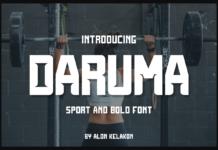 Daruma Font Poster 1