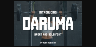 Daruma Font Poster 1