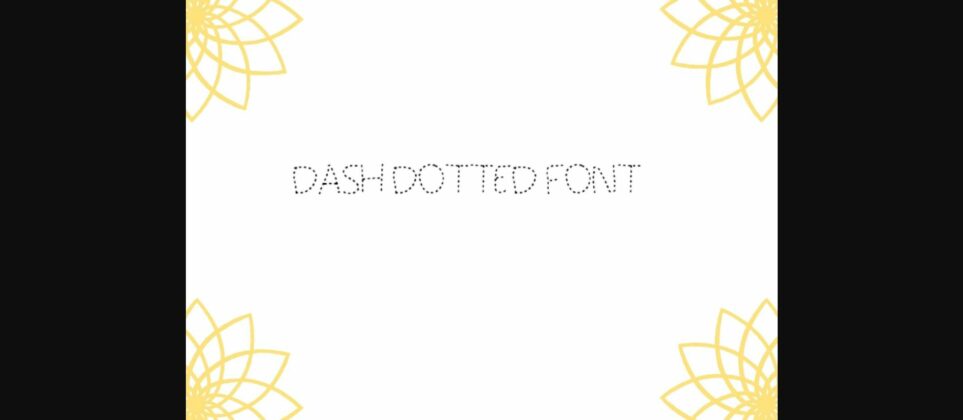 Dash Dotted Font Poster 3