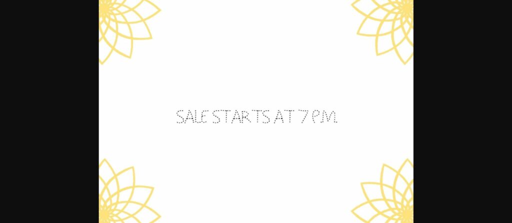 Dash Dotted Font Poster 5