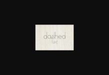 Dashed Font Poster 1