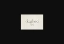 Dashed Font Dashed Font Poster 1
