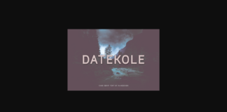 Datekole Font Poster 1