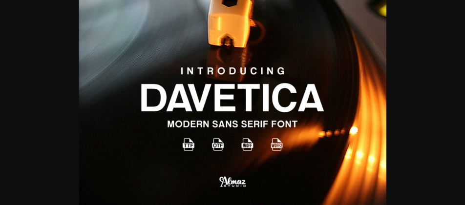 Davetica Font Poster 3