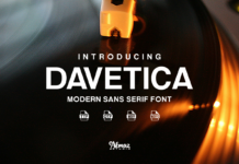 Davetica Font Poster 1