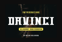 Davinci Font Poster 1