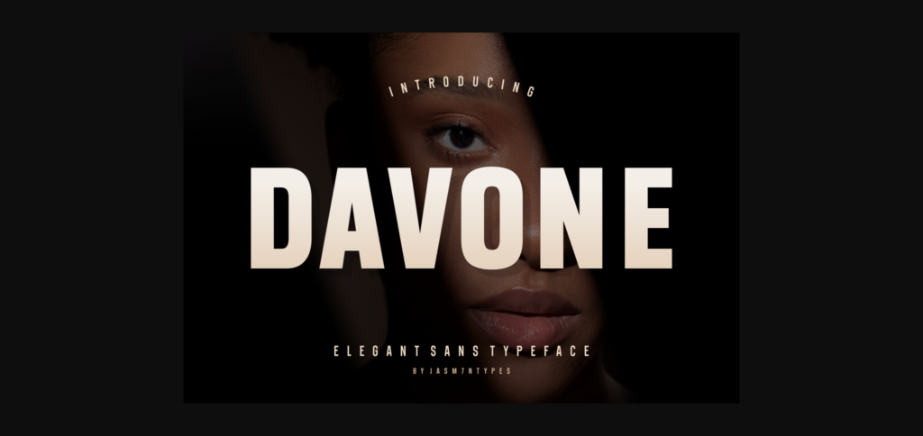 Davone Font Poster 3