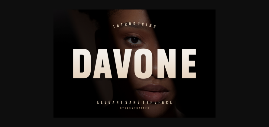 Davone Font Poster 3
