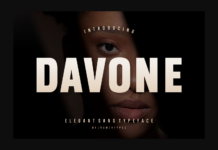 Davone Font Poster 1