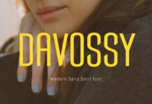 Davossy Font Poster 1