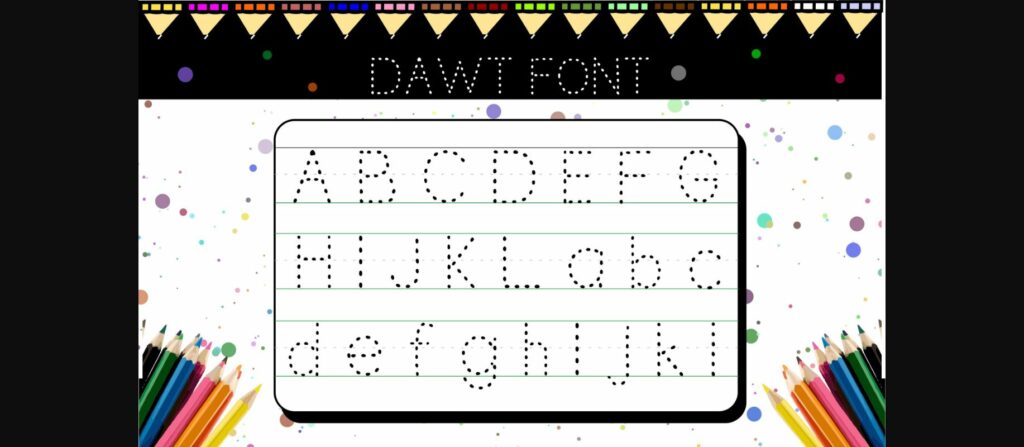 Dawt Font Poster 3