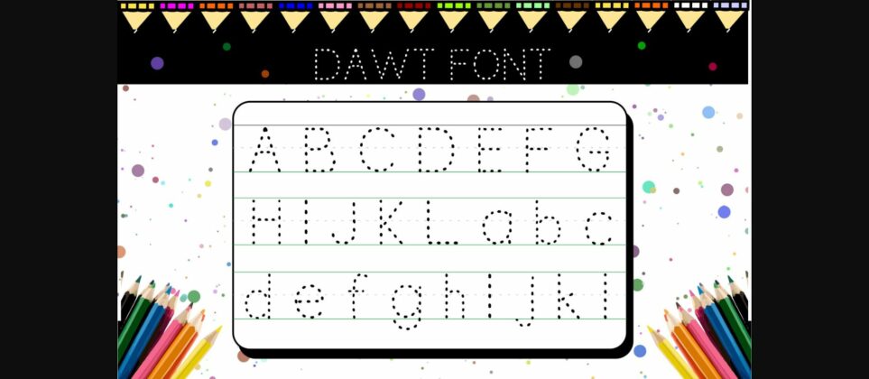 Dawt Font Poster 1
