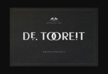 De Tooreit Font Poster 1