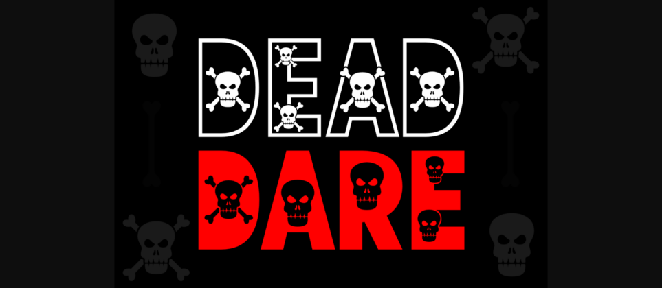 Dead Dare Font Poster 3