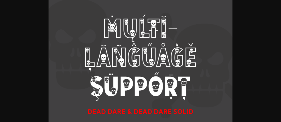 Dead Dare Font Poster 8