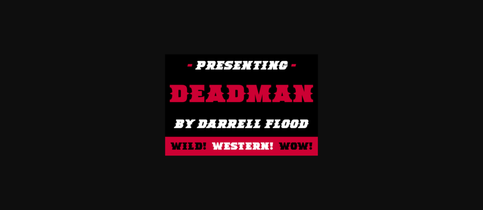Deadman Font Poster 1
