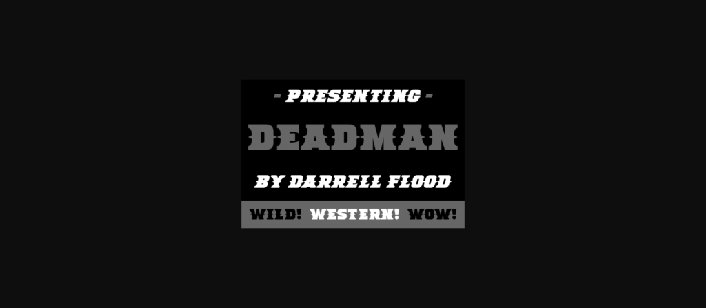 Deadman Font Poster 4