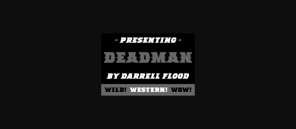 Deadman Font Poster 2