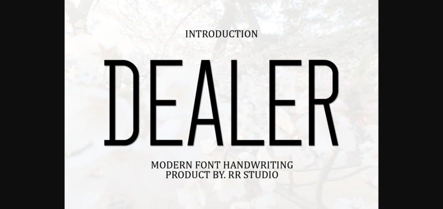 Dealer Font Poster 3