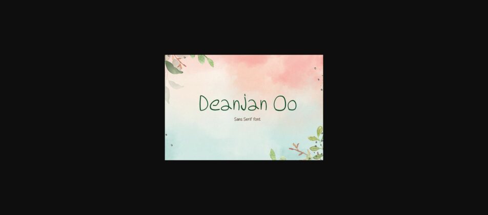 Deanjan Oo Font Poster 3