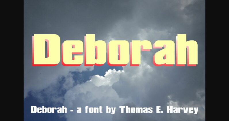 Deborah Font Poster 3